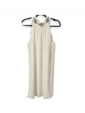 VERA MODA Snow White Taylor Halterneck Beaded Mini Dress M